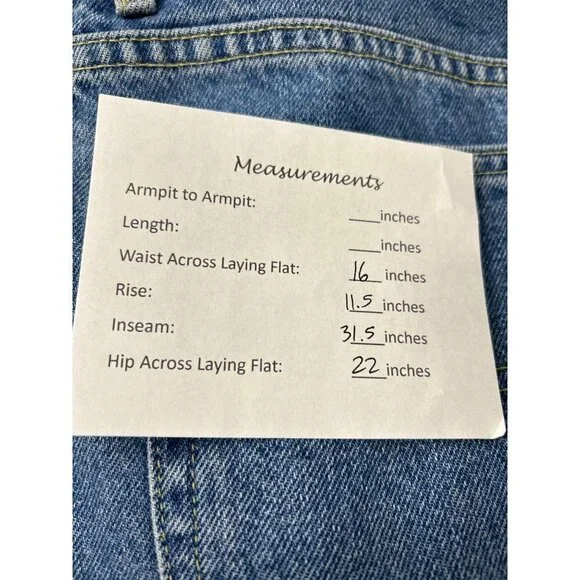 Tommy Hilfiger Vintage Big Flag Logo Flag Classic High Waist Mom Jeans 11/32 - Picture 8 of 8